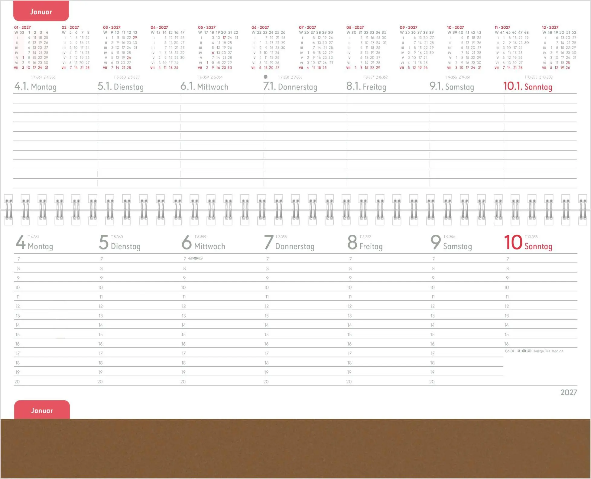 Bild: 4069095016231 | Tisch-Querkalender Malt 2027 | Neumann Verlage GmbH &amp; Co KG | Kalender