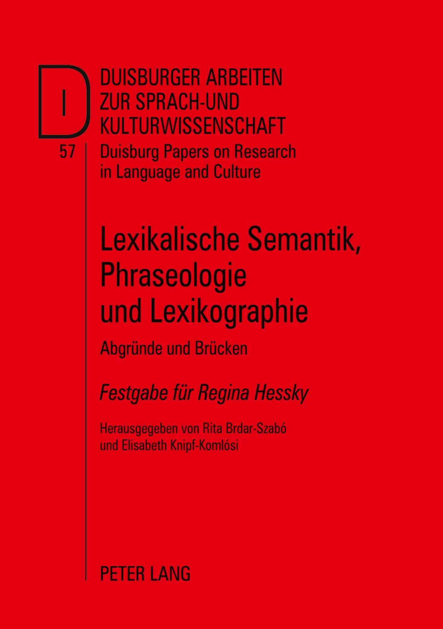 Cover: 9783631526231 | Lexikalische Semantik, Phraseologie und Lexikographie | Taschenbuch
