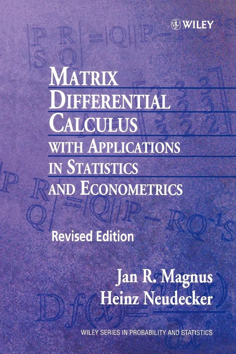 Cover: 9780471986331 | Matrix Differential Calculus with Applications in Statistics and...