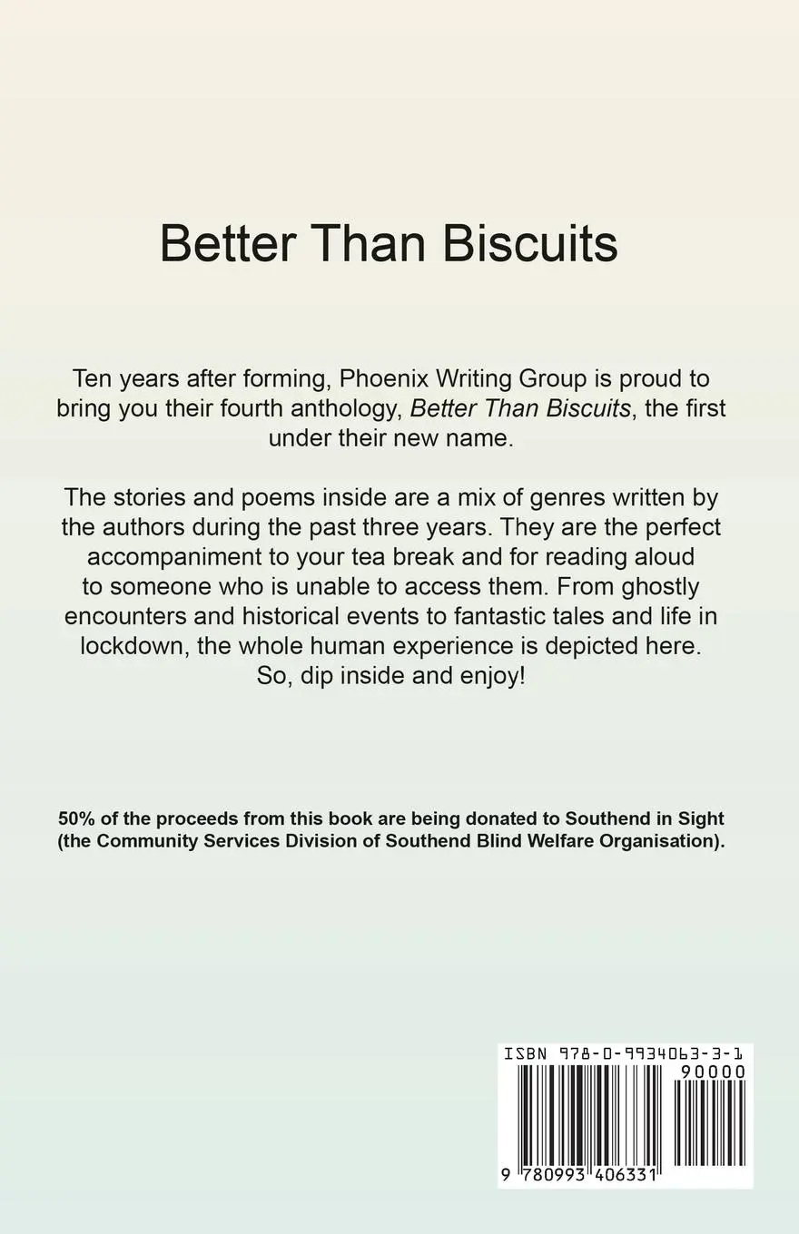 Rückseite: 9780993406331 | Better Than Biscuits | Phoenix Writing Group | Taschenbuch | Englisch