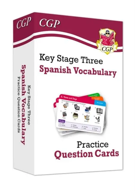 Cover: 9781789086331 | KS3 Spanish: Vocabulary Practice Question Cards | Cgp Books | Buch