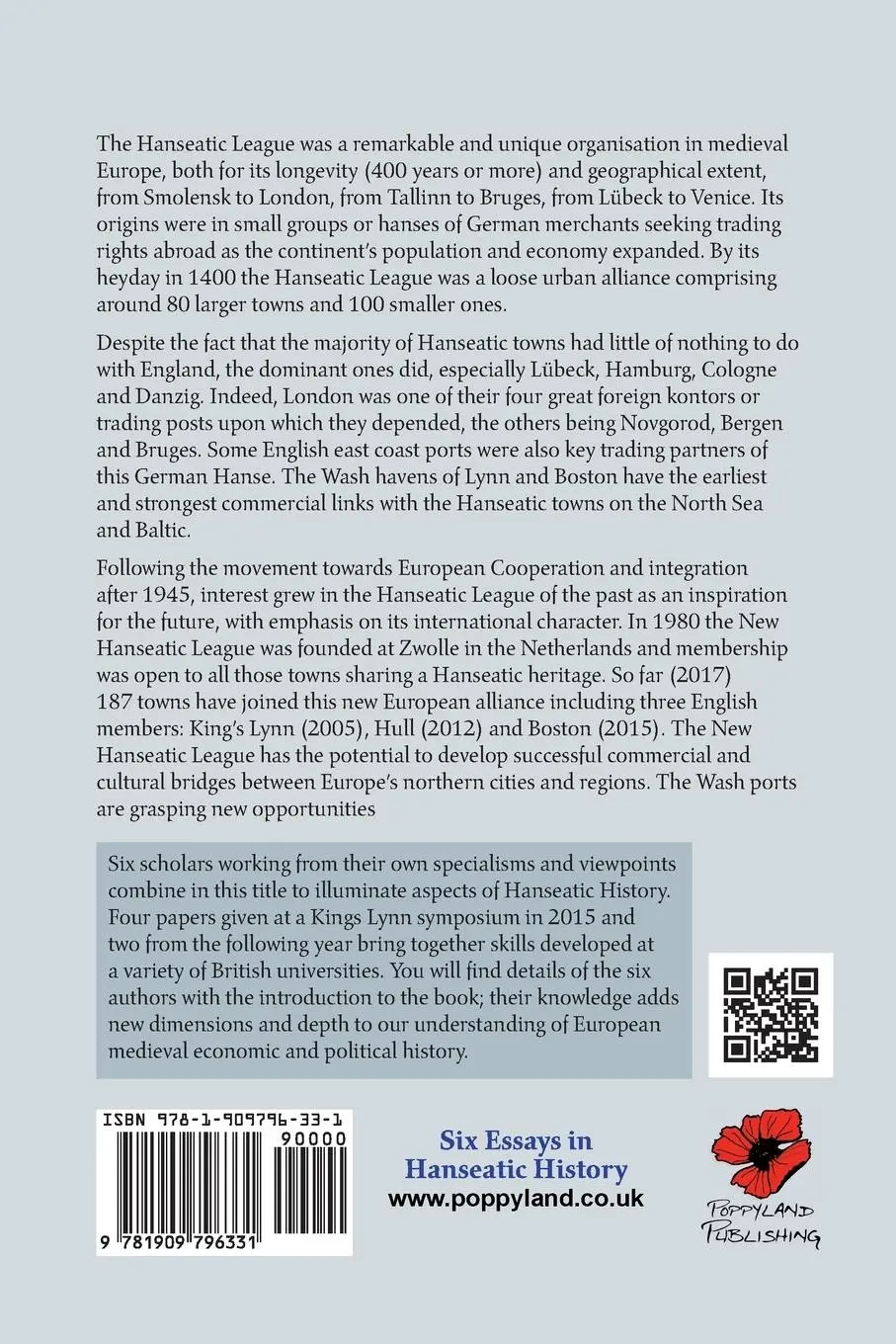 Rückseite: 9781909796331 | Six Essays in Hanseatic History | Paul Richards | Taschenbuch | 2017