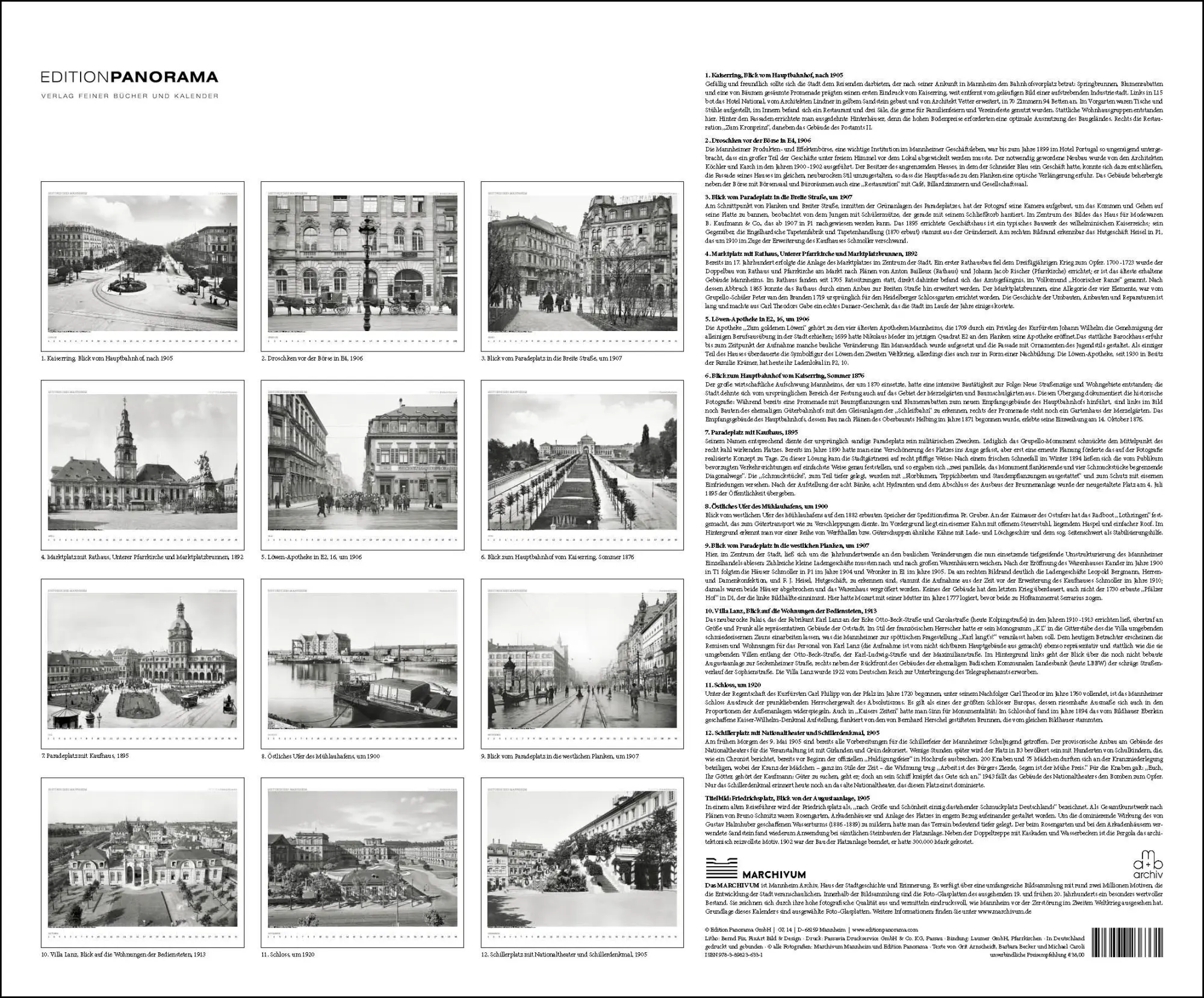 Bild: 9783898236331 | HISTORISCHES MANNHEIM - Die Quadratestadt um 1900 | Marchivum Mannheim