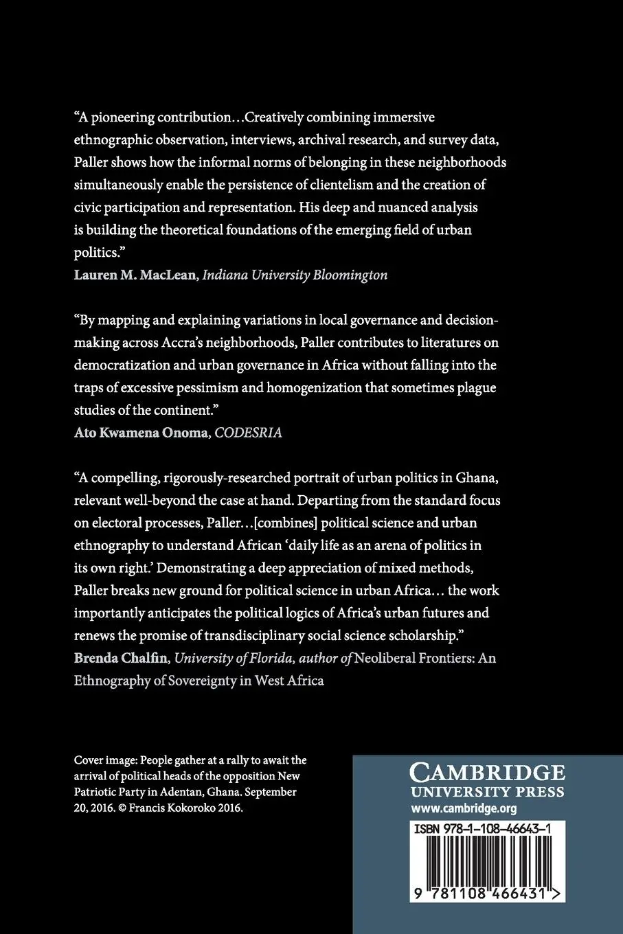 Rückseite: 9781108466431 | Democracy in Ghana | Jeffrey W. Paller | Taschenbuch | Englisch | 2020