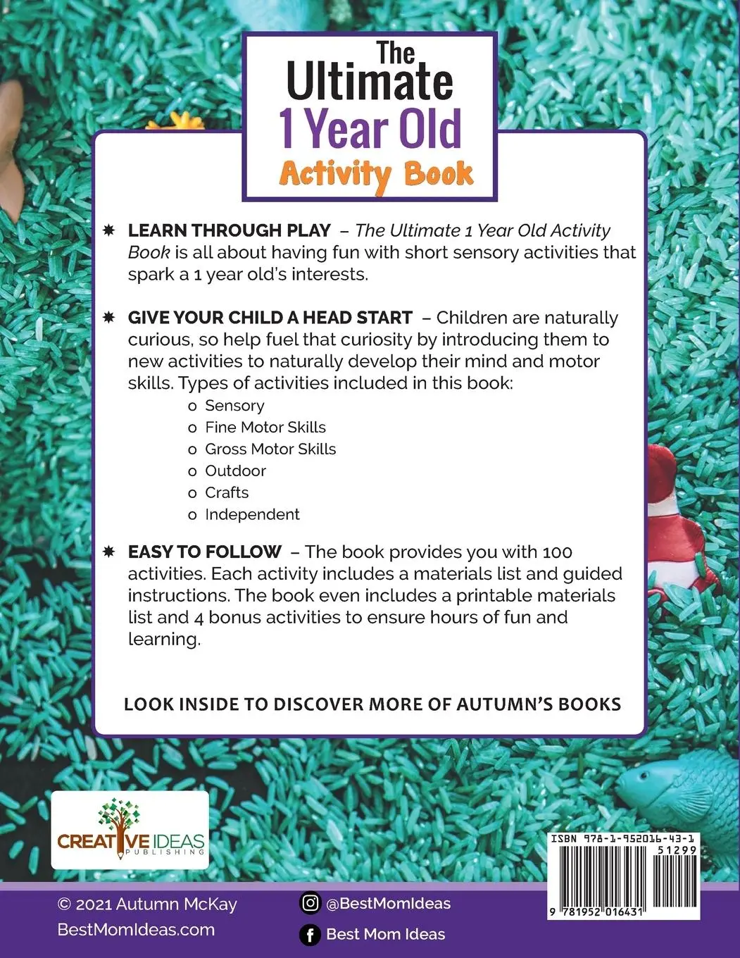 Rückseite: 9781952016431 | The Ultimate 1 Year Old Activity Book | Autumn McKay | Taschenbuch