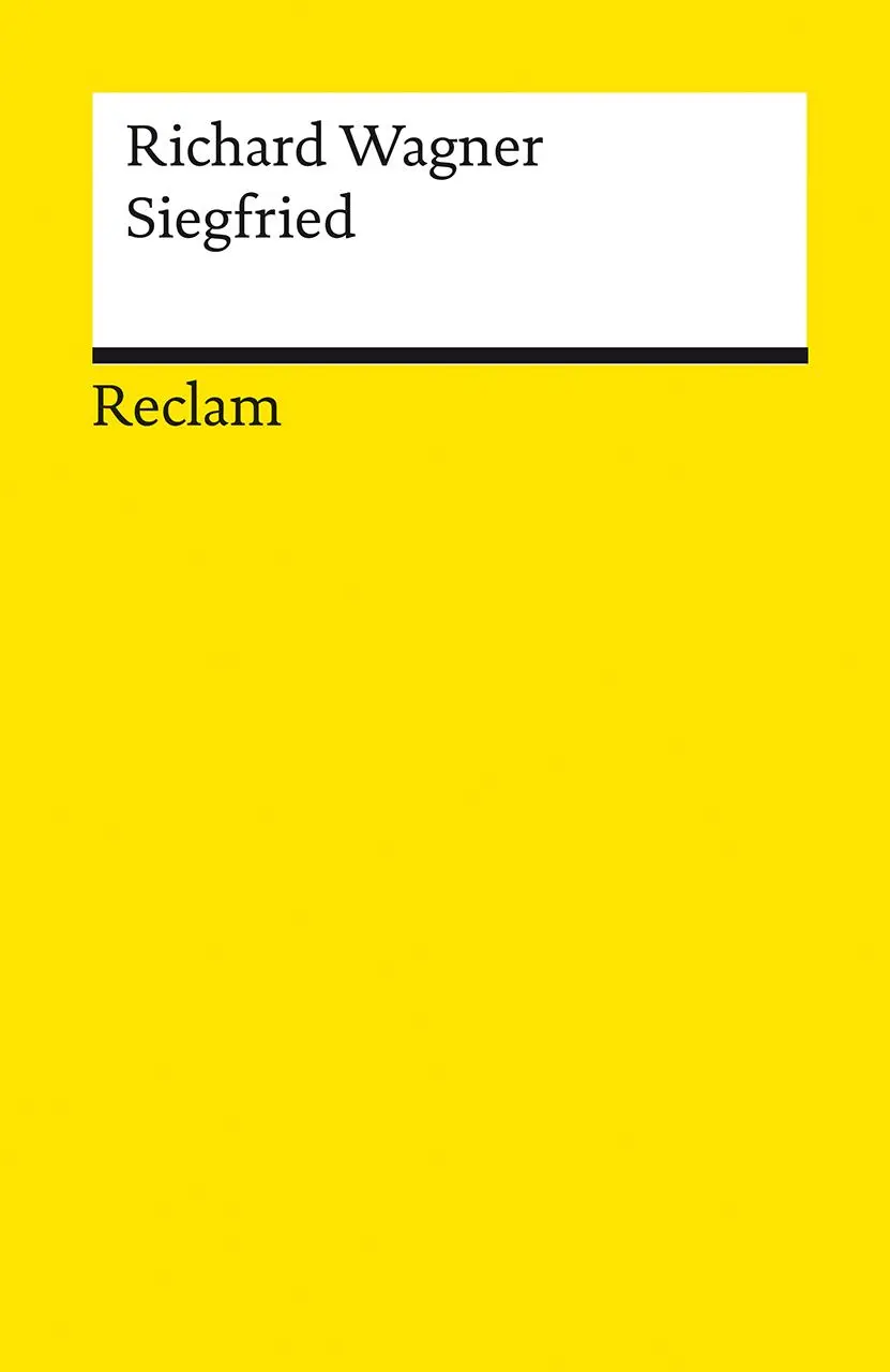 Cover: 9783150056431 | Siegfried. Zweiter Tag. Der Ring des Nibelungen | Richard Wagner