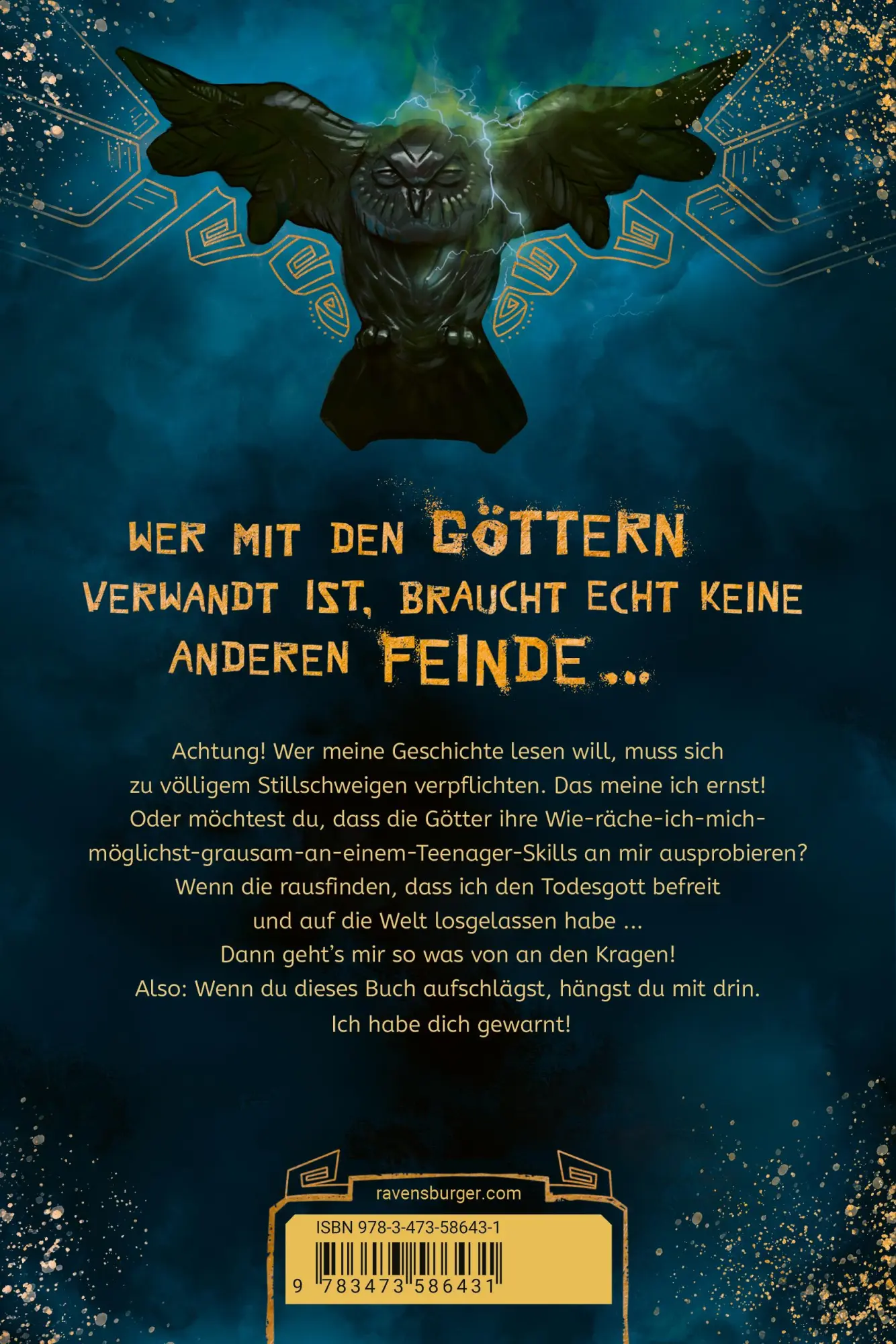 Rückseite: 9783473586431 | Zane gegen die Götter, Band 1 - Sturmläufer | J. C. Cervantes | Buch