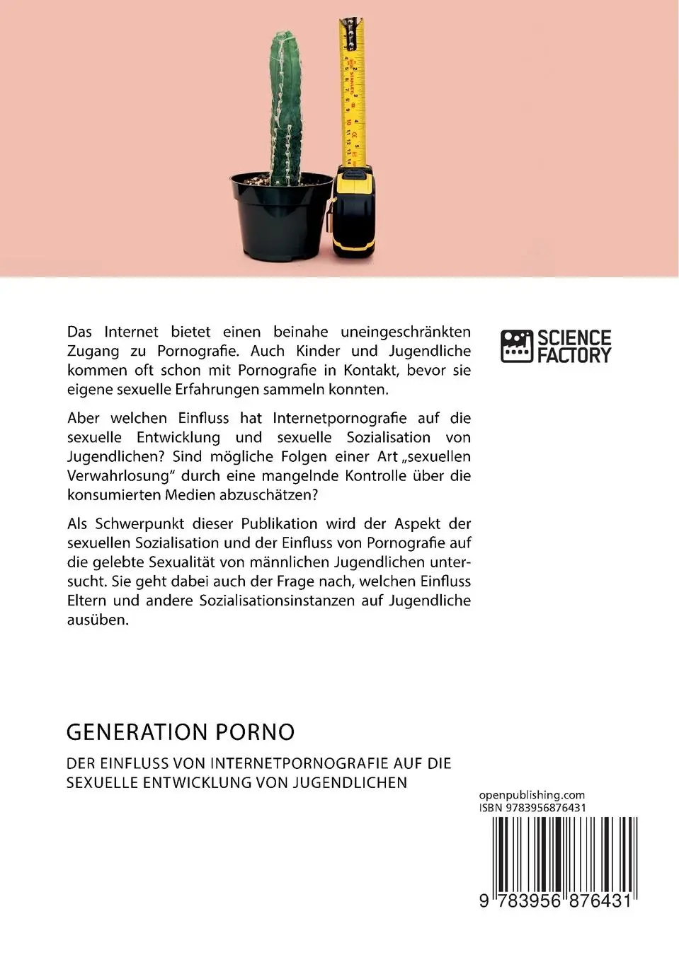 Rückseite: 9783956876431 | Generation Porno. Der Einfluss von Internetpornografie auf die...