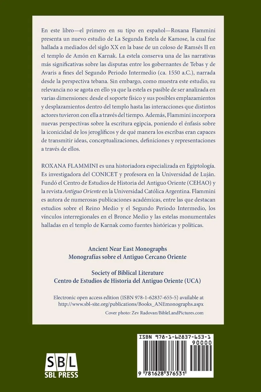 Rückseite: 9781628376531 | La Segunda Estela de Kamose | Un estudio integral en contexto | Buch