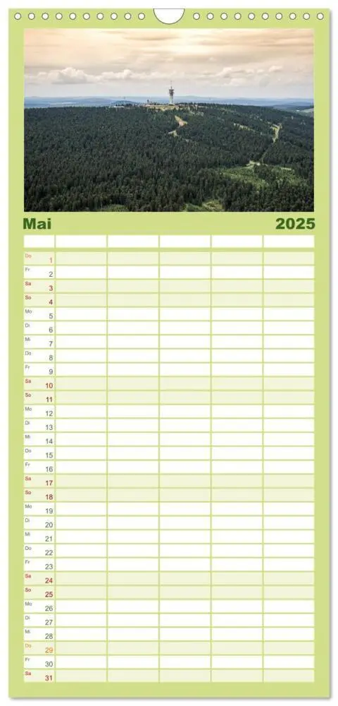 Bild: 9783457116531 | Familienplaner 2025 - Faszination Erzgebirge mit 5 Spalten...