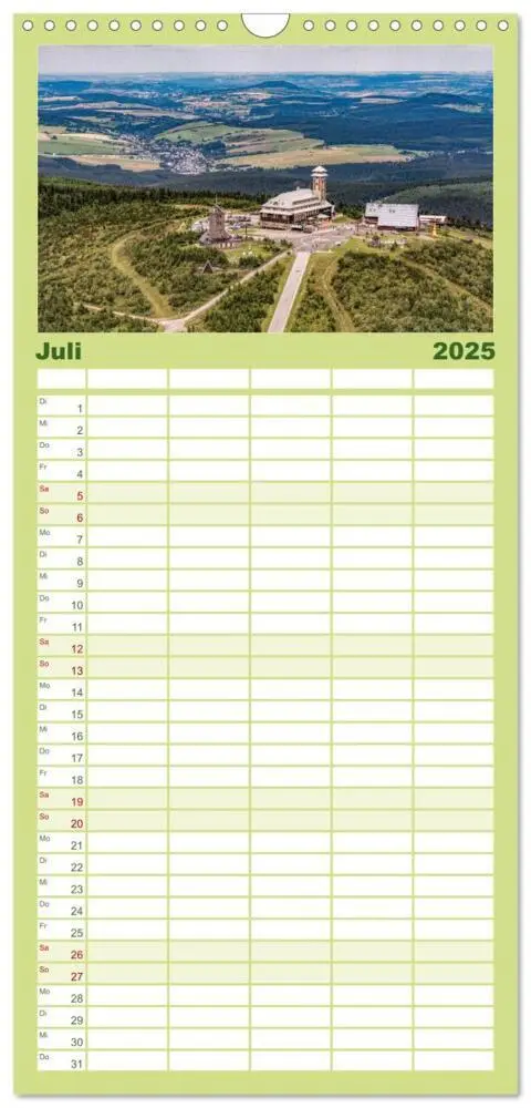 Bild: 9783457116531 | Familienplaner 2025 - Faszination Erzgebirge mit 5 Spalten...