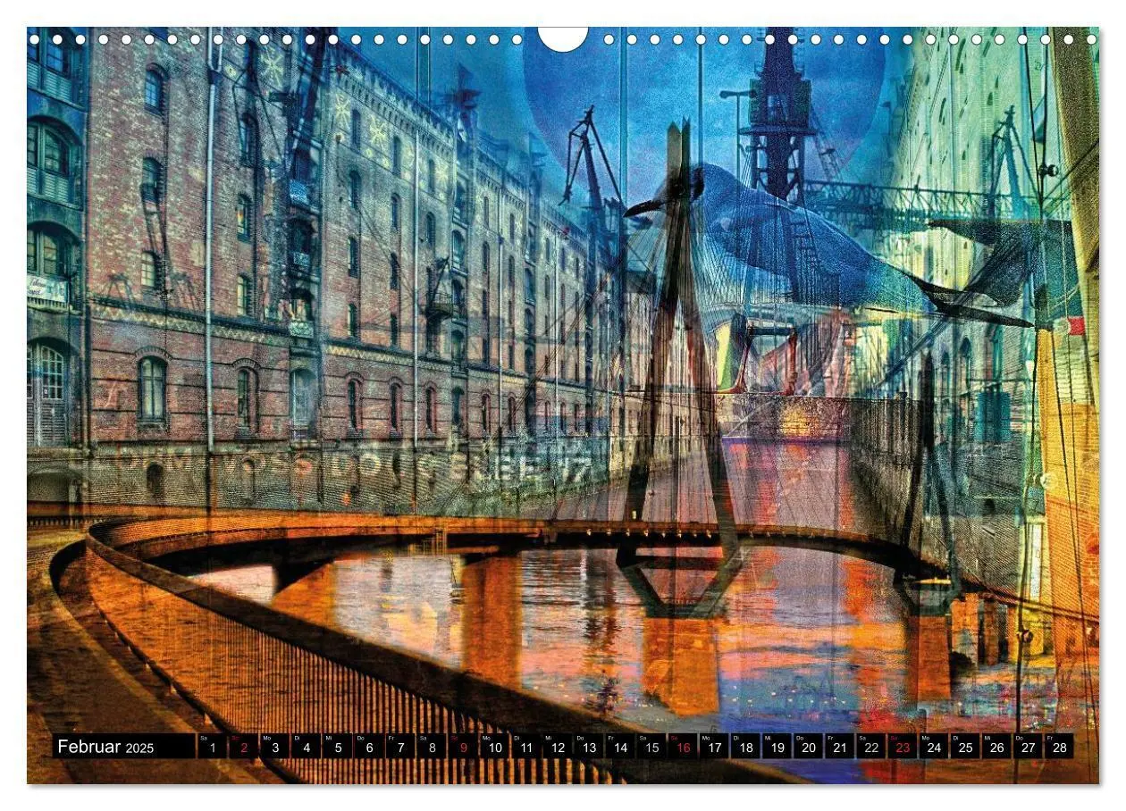 Bild: 9783435636631 | Hamburg Abstrakt (Wandkalender 2025 DIN A3 quer), CALVENDO...