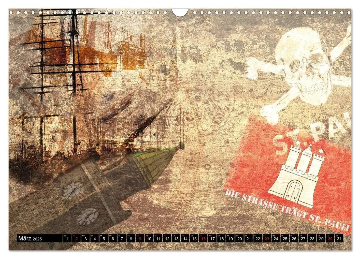 Bild: 9783435636631 | Hamburg Abstrakt (Wandkalender 2025 DIN A3 quer), CALVENDO...