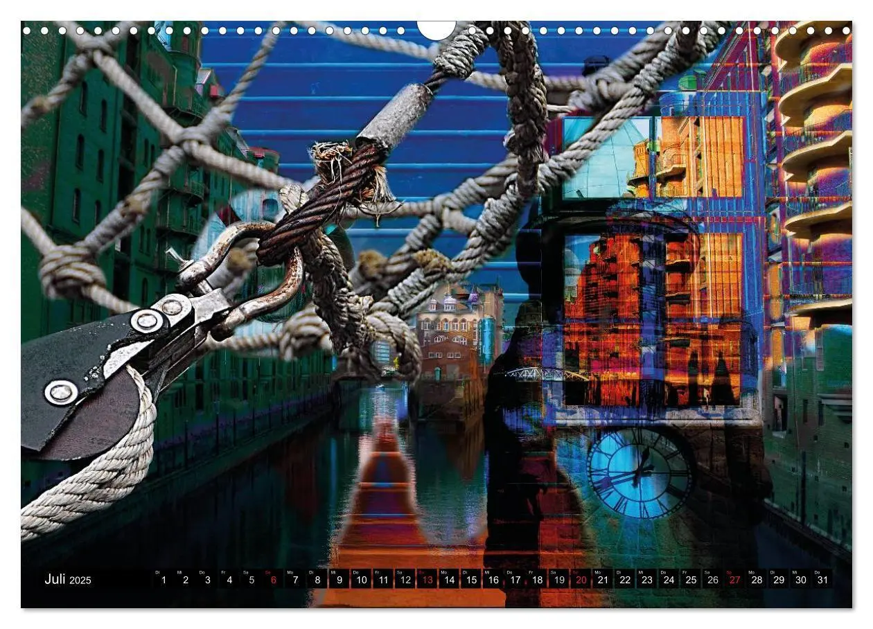 Bild: 9783435636631 | Hamburg Abstrakt (Wandkalender 2025 DIN A3 quer), CALVENDO...