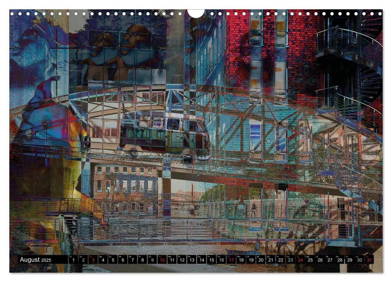 Bild: 9783435636631 | Hamburg Abstrakt (Wandkalender 2025 DIN A3 quer), CALVENDO...