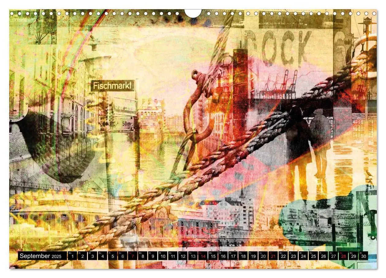 Bild: 9783435636631 | Hamburg Abstrakt (Wandkalender 2025 DIN A3 quer), CALVENDO...