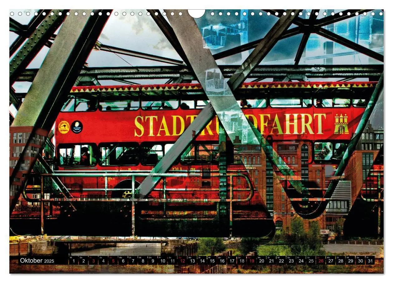 Bild: 9783435636631 | Hamburg Abstrakt (Wandkalender 2025 DIN A3 quer), CALVENDO...