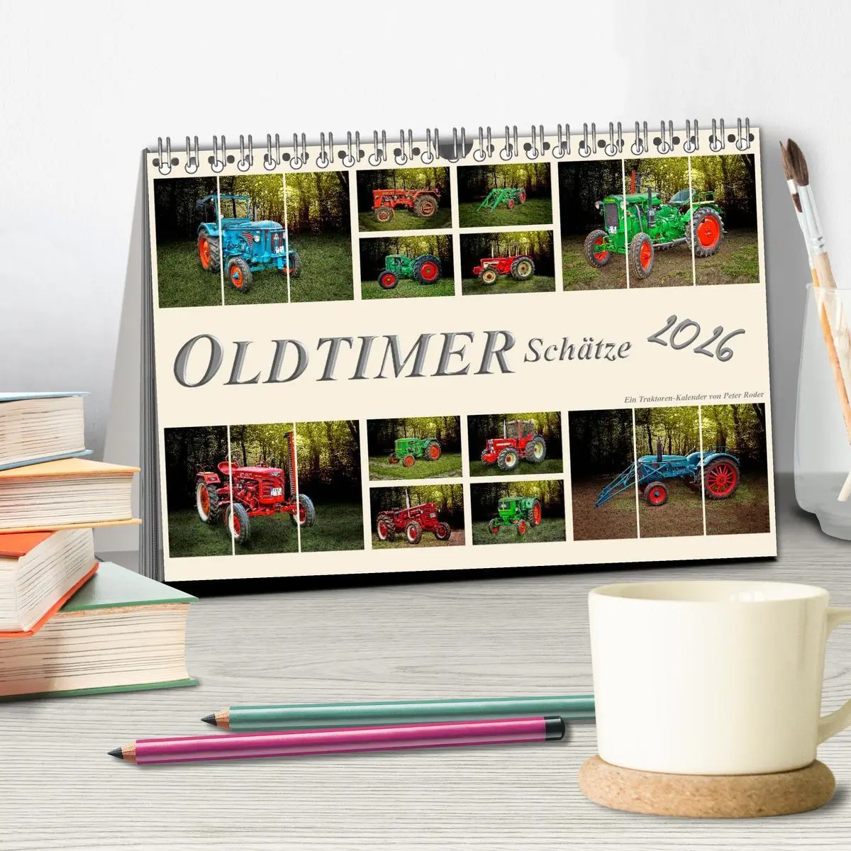 Bild: 9783516056631 | Oldtimer Schätze. Ein Traktoren-Kalender (Tischkalender 2026 DIN A5...