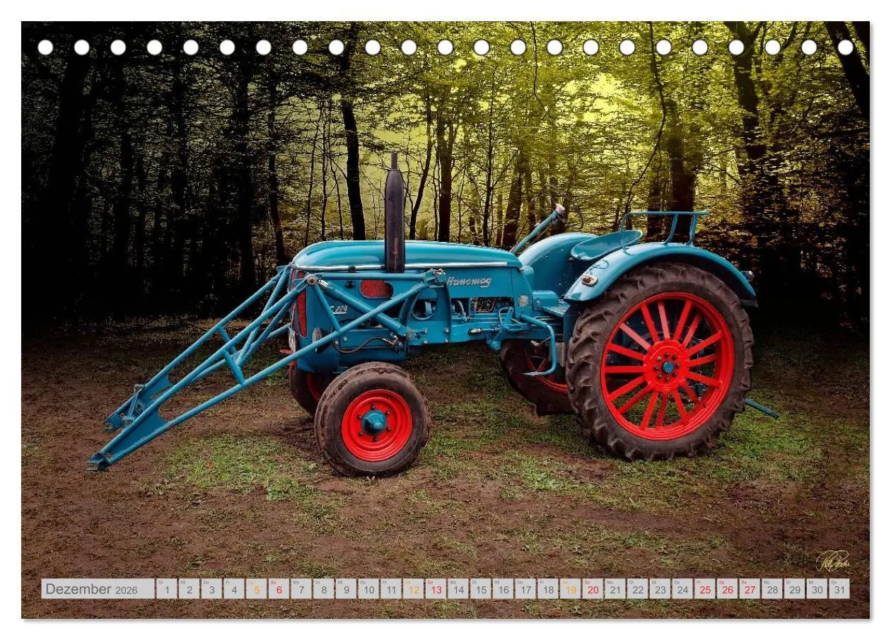 Bild: 9783516056631 | Oldtimer Schätze. Ein Traktoren-Kalender (Tischkalender 2026 DIN A5...