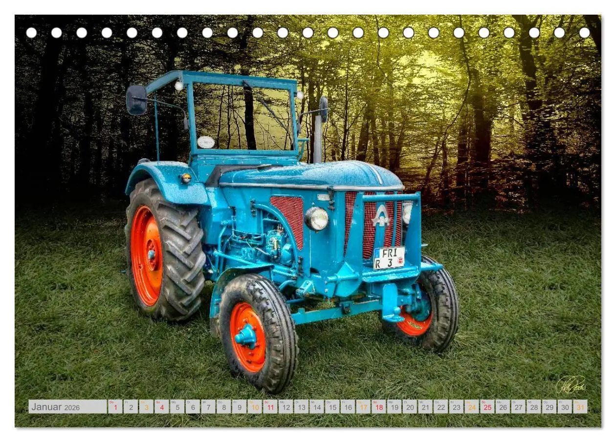 Bild: 9783516056631 | Oldtimer Schätze. Ein Traktoren-Kalender (Tischkalender 2026 DIN A5...