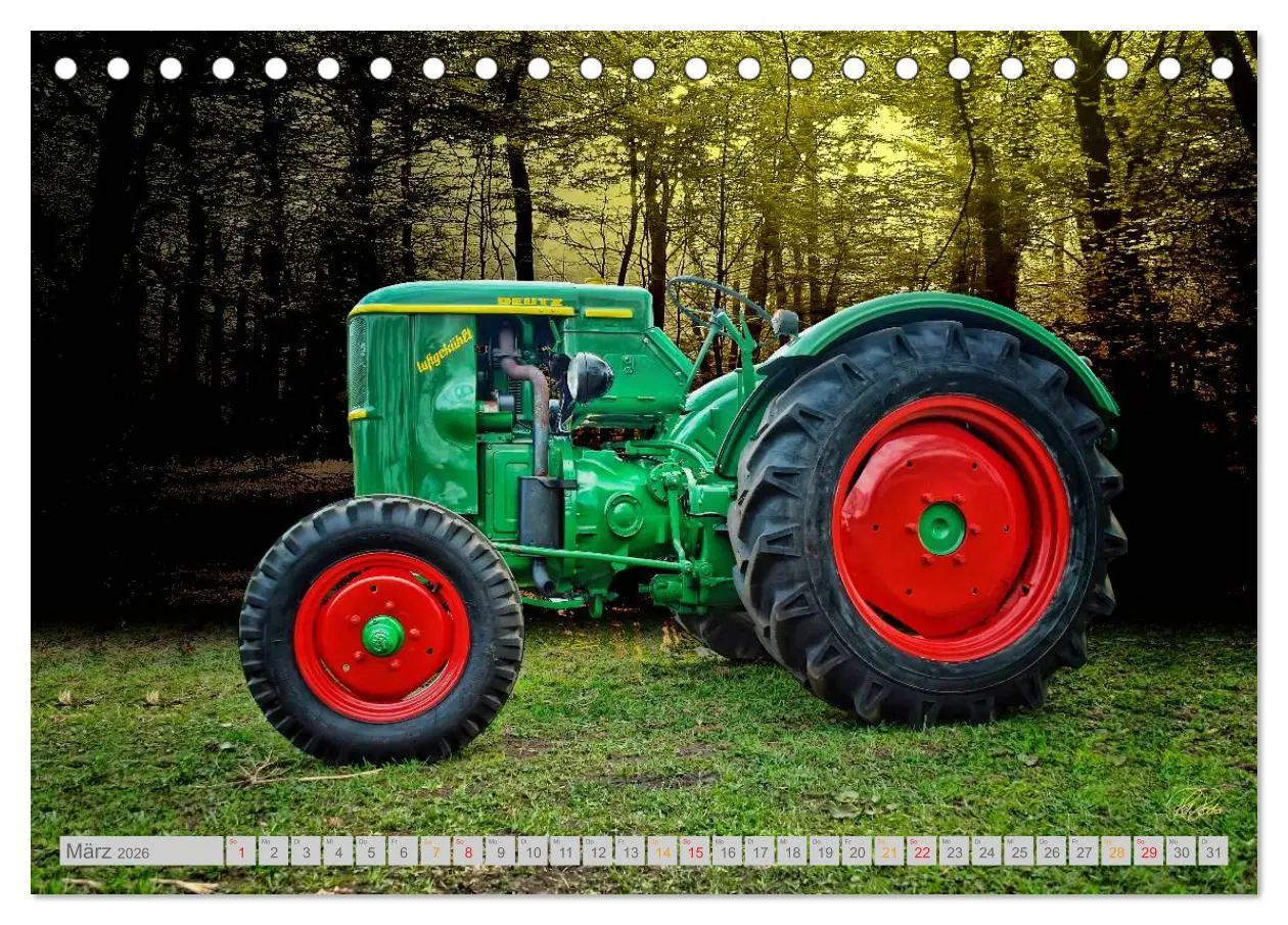 Bild: 9783516056631 | Oldtimer Schätze. Ein Traktoren-Kalender (Tischkalender 2026 DIN A5...