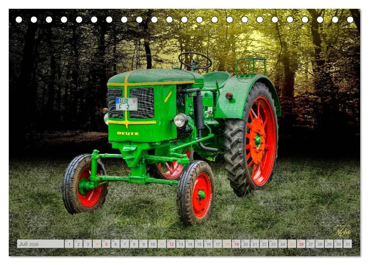 Bild: 9783516056631 | Oldtimer Schätze. Ein Traktoren-Kalender (Tischkalender 2026 DIN A5...