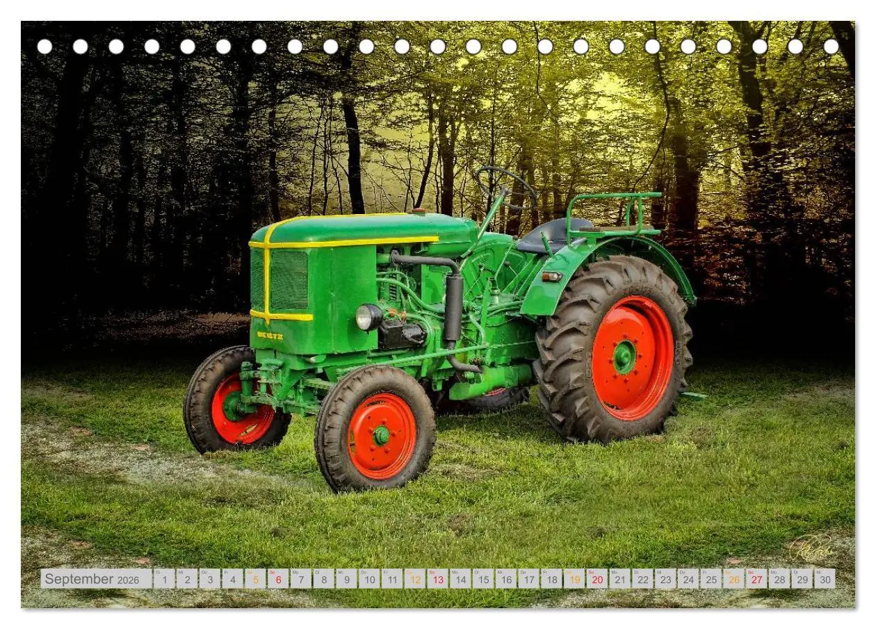 Bild: 9783516056631 | Oldtimer Schätze. Ein Traktoren-Kalender (Tischkalender 2026 DIN A5...