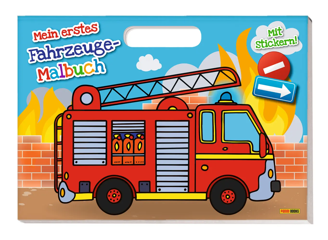 Cover: 9783833236631 | Mein erstes Fahrzeug-Malbuch | Malbuch mit Henkel und Stickern | Buch