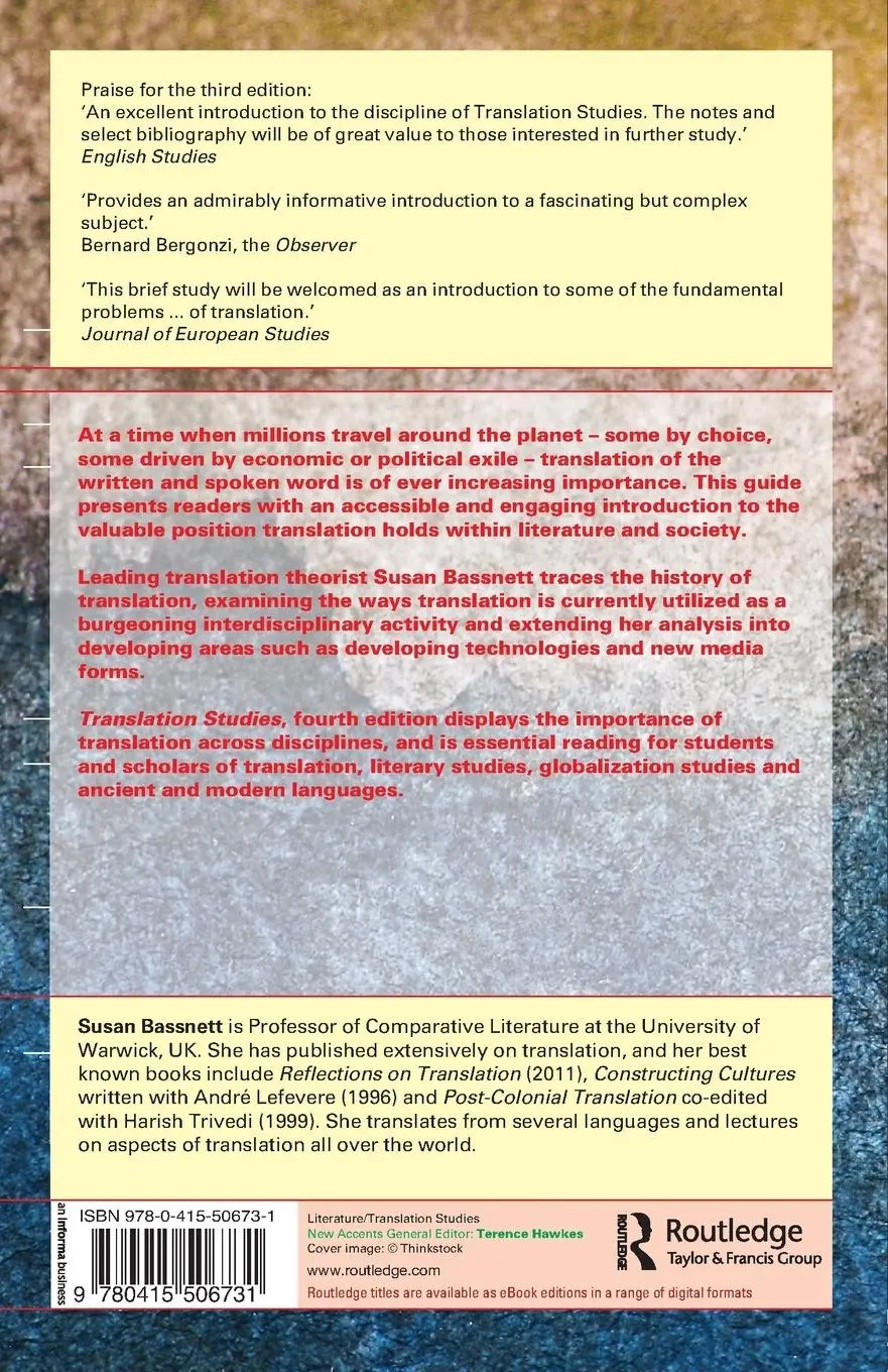 Rückseite: 9780415506731 | Translation Studies | Susan Bassnett | Taschenbuch | Englisch | 2013