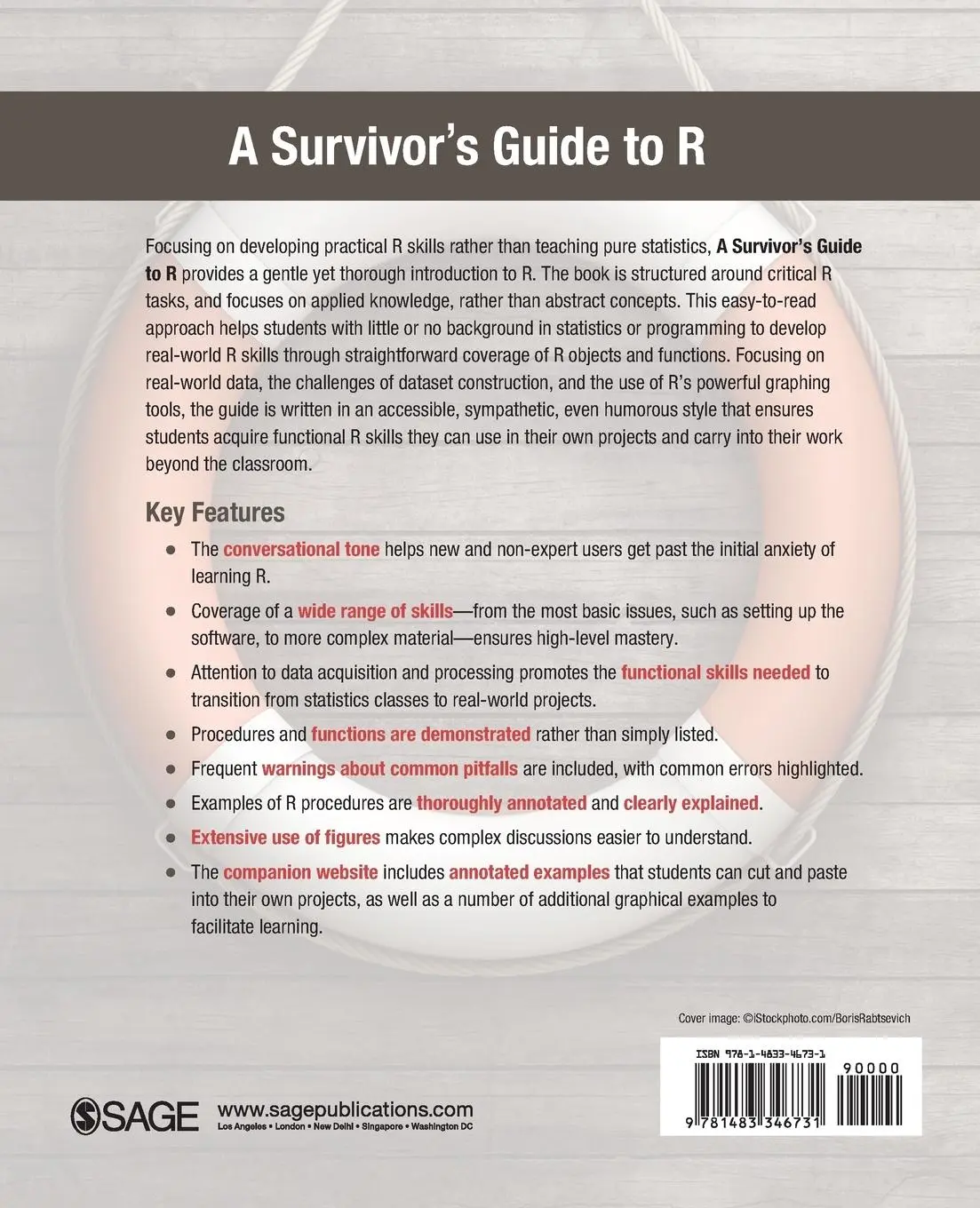 Rückseite: 9781483346731 | A Survivor's Guide to R | Kurt Taylor Gaubatz | Taschenbuch | Englisch