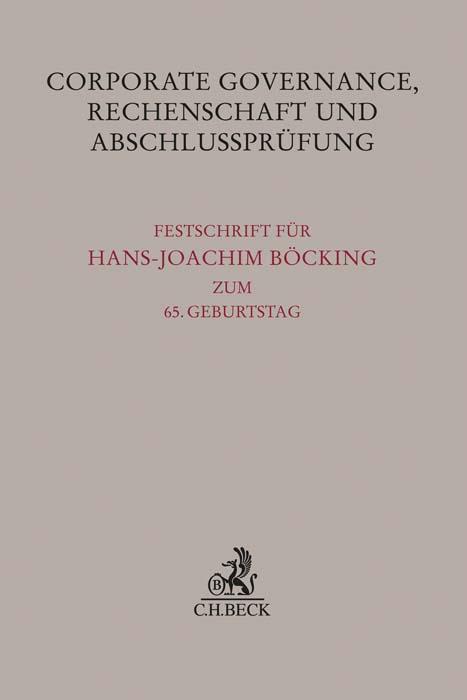Cover: 9783406776731 | Corporate Governance, Rechenschaft und Abschlussprüfung | Buch | XVI