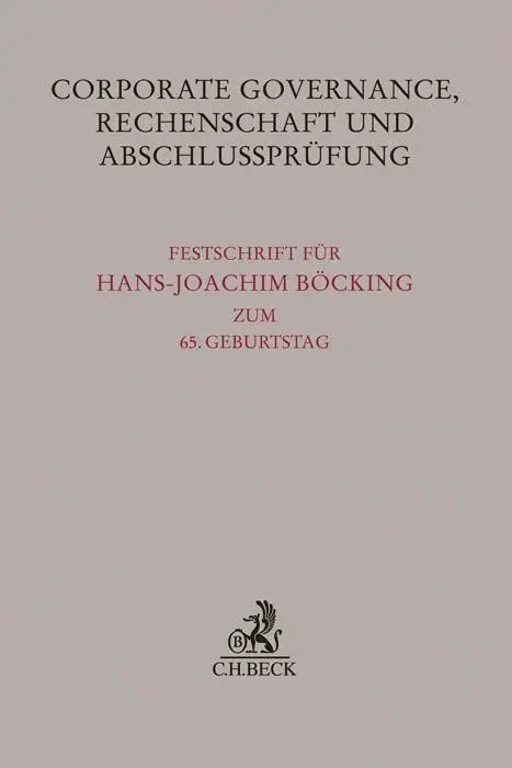 Cover: 9783406776731 | Corporate Governance, Rechenschaft und Abschlussprüfung | Buch | XVI