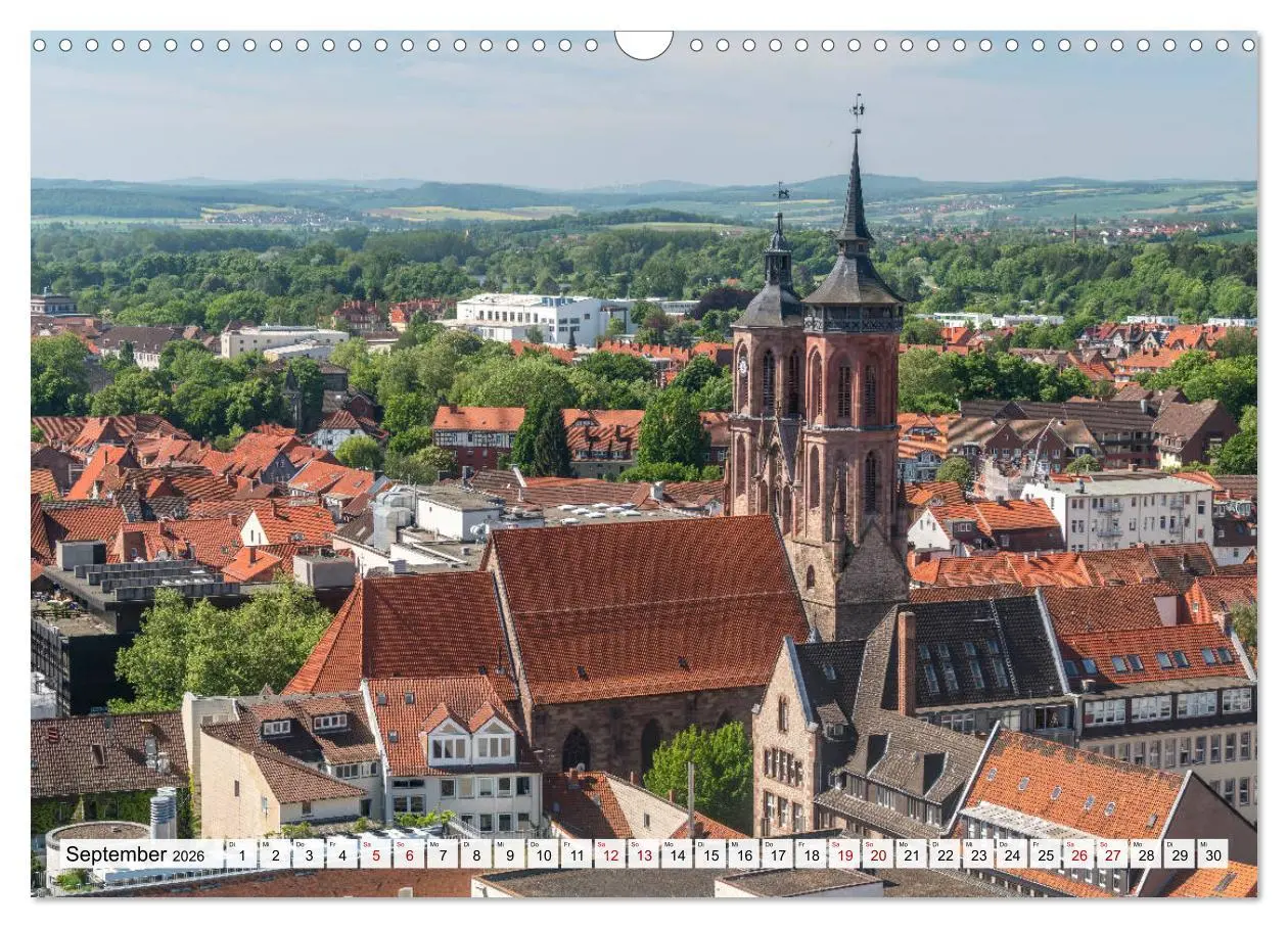 Bild: 9783457266731 | Niedersachsen - Göttingen (Wandkalender 2026 DIN A3 quer), CALVENDO...