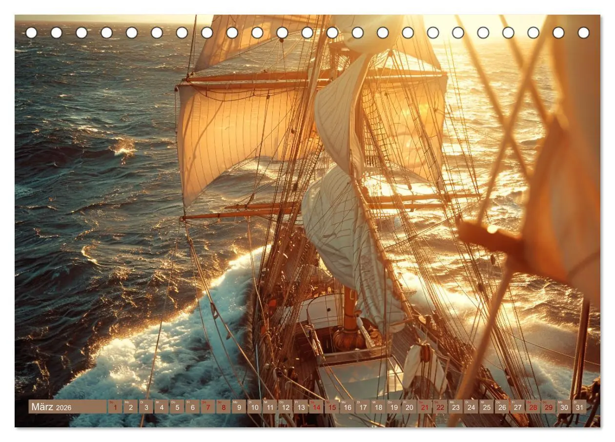 Bild: 9783457406731 | Mit den Träumen segeln (Tischkalender 2026 DIN A5 quer), CALVENDO...