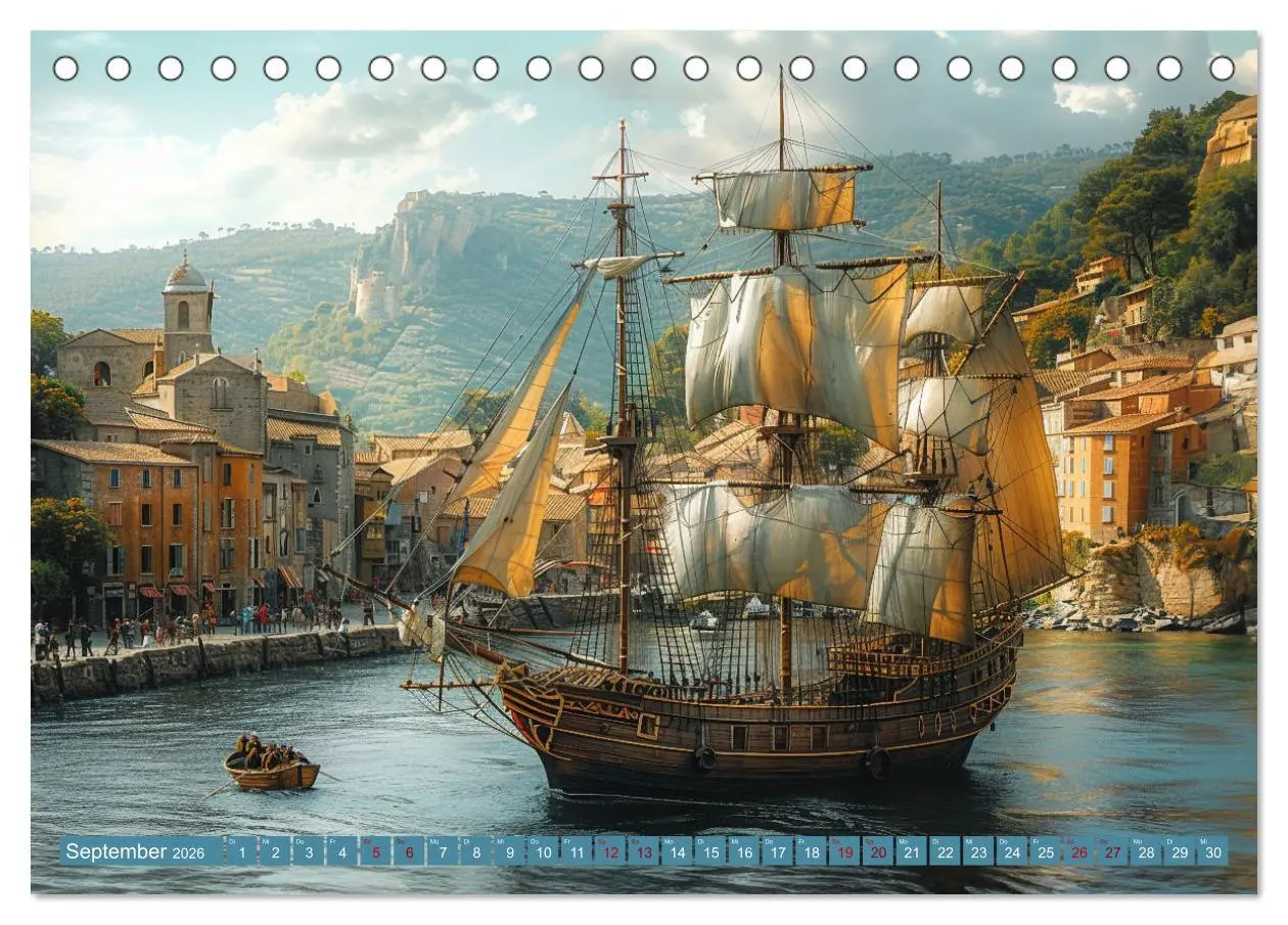 Bild: 9783457406731 | Mit den Träumen segeln (Tischkalender 2026 DIN A5 quer), CALVENDO...