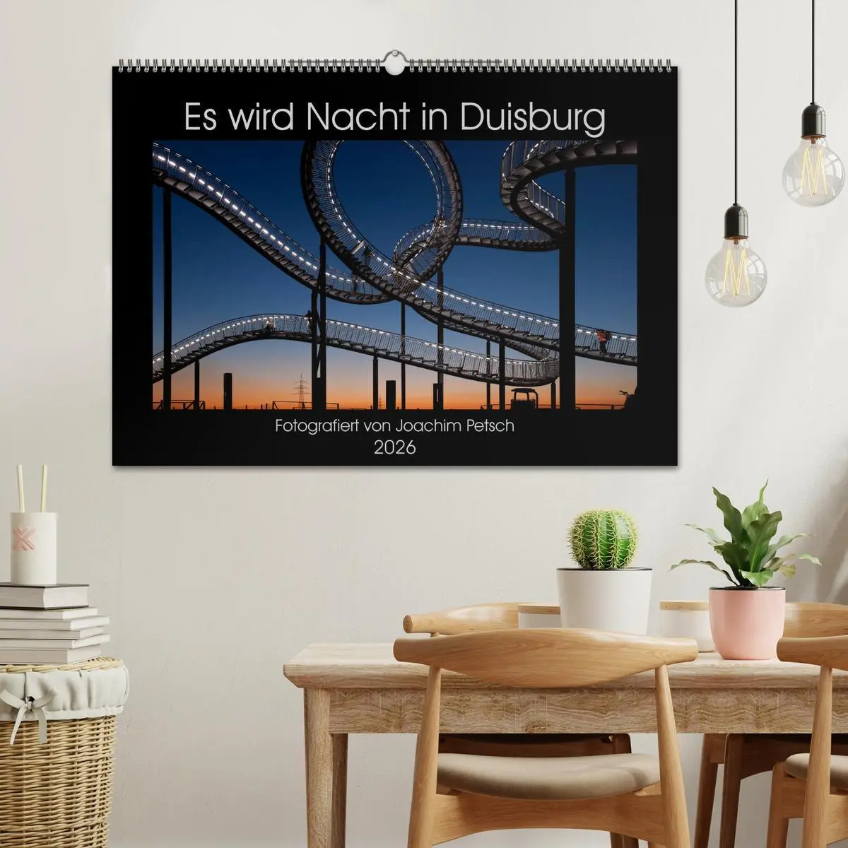 Bild: 9783457886731 | Es wird Nacht in Duisburg (Wandkalender 2026 DIN A2 quer), CALVENDO...