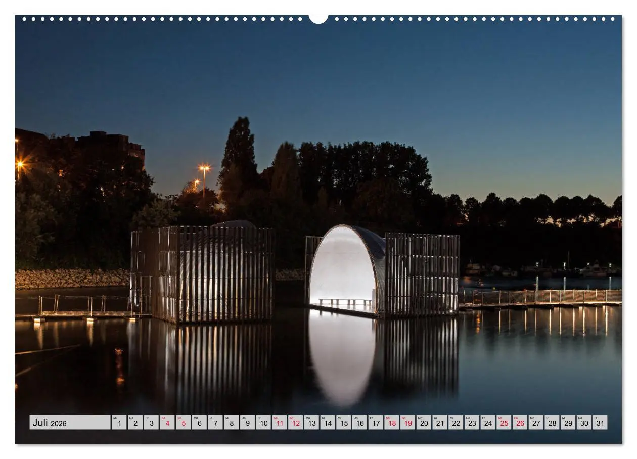 Bild: 9783457886731 | Es wird Nacht in Duisburg (Wandkalender 2026 DIN A2 quer), CALVENDO...