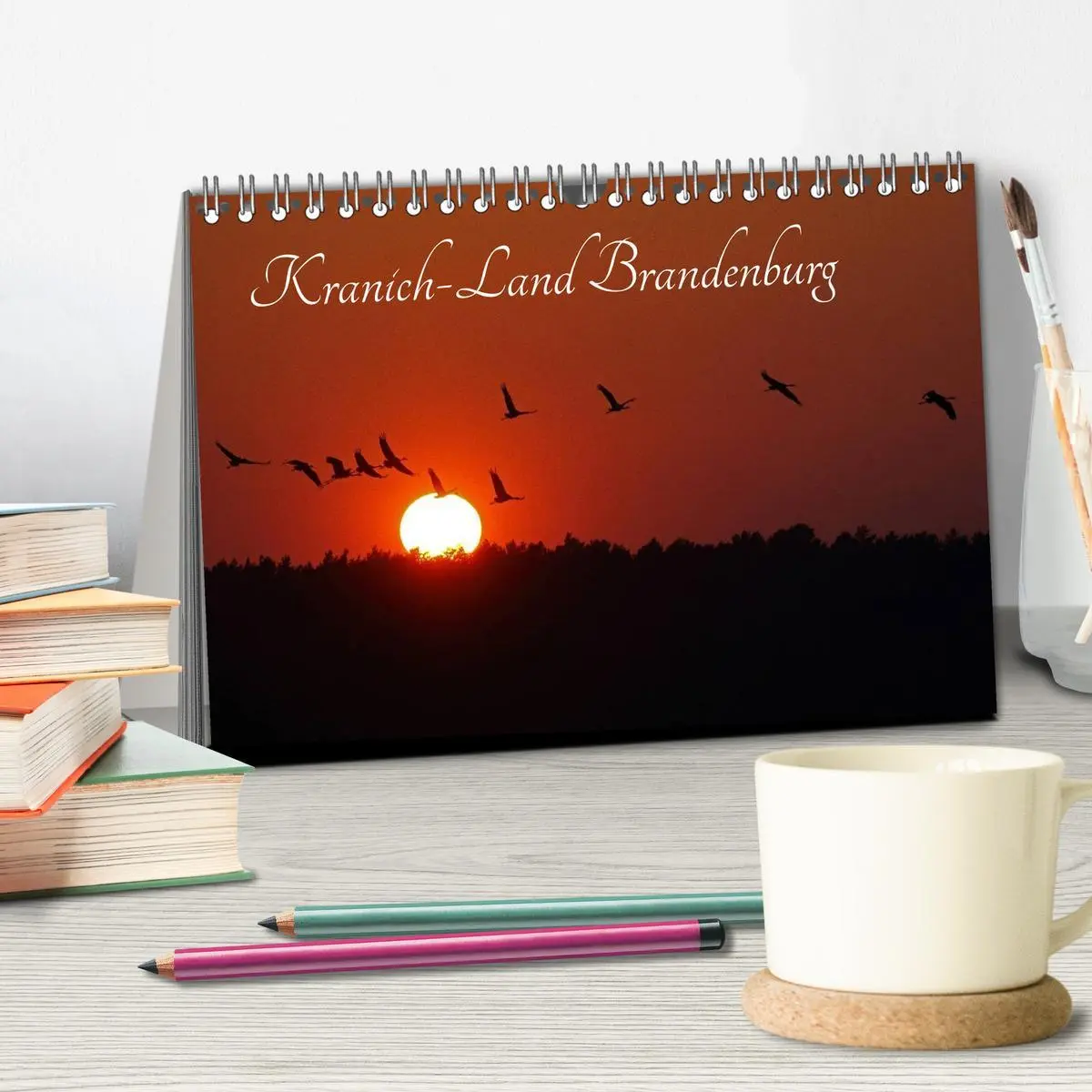 Bild: 9783516116731 | Kranich-Land Brandenburg (Tischkalender 2026 DIN A5 quer), CALVENDO...