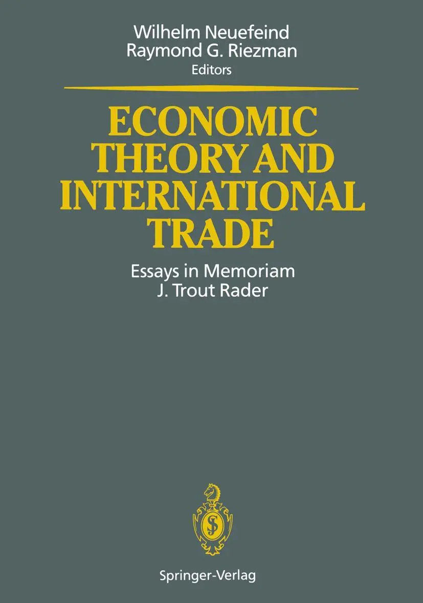 Cover: 9783642776731 | Economic Theory and International Trade | Raymond G. Riezman (u. a.)