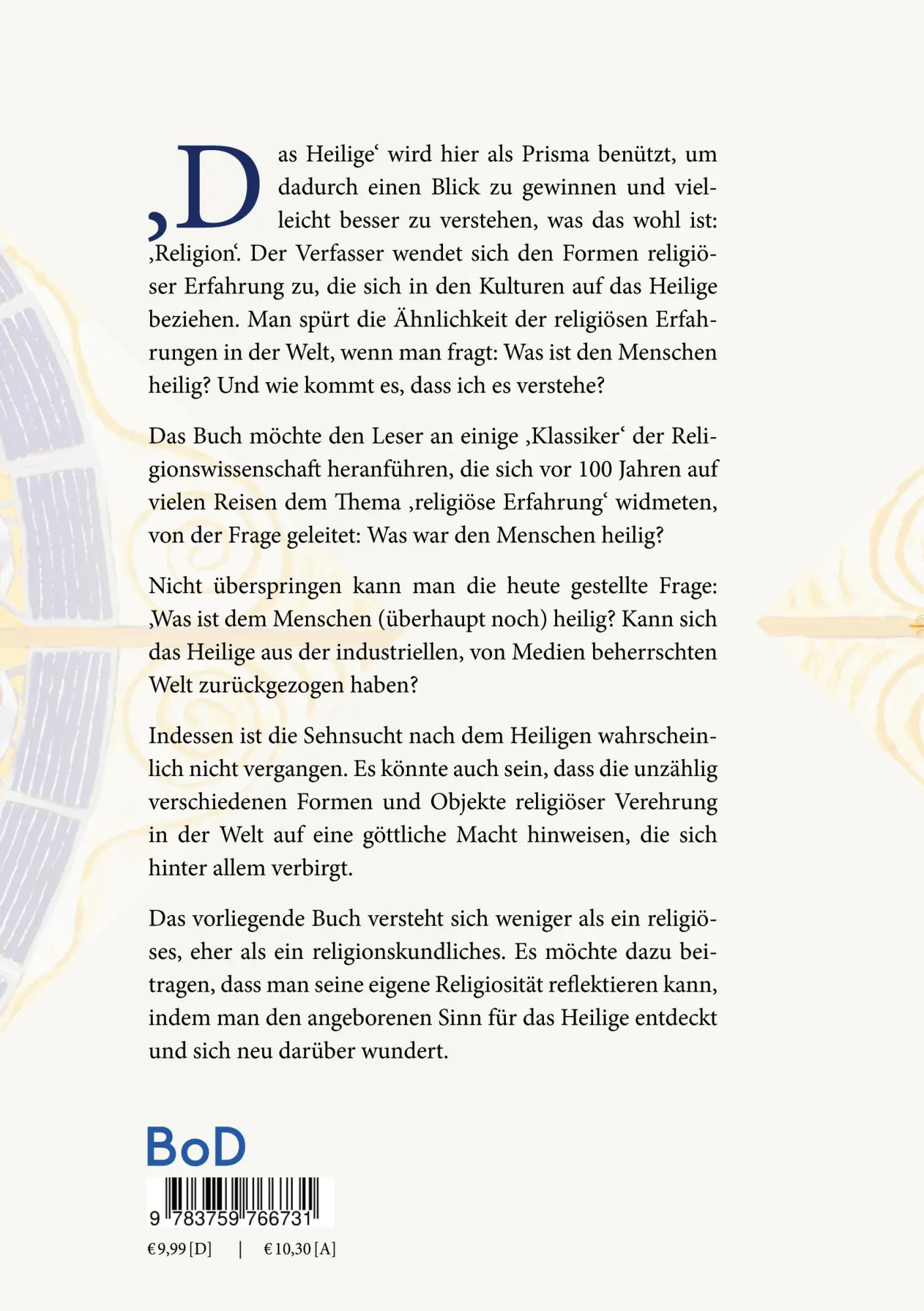 Rückseite: 9783759766731 | Das Heilige | Reinhold Gestrich | Taschenbuch | 204 S. | Deutsch