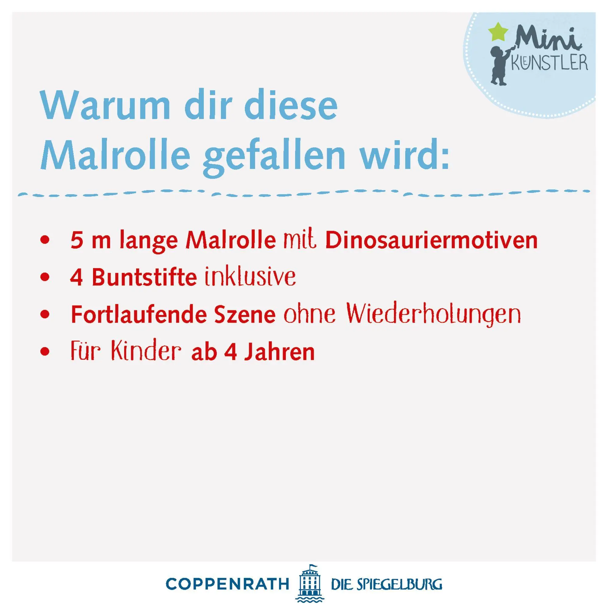 Bild: 4050003956831 | Meine erste Malrolle | Dinos &amp; Co. | Joana Jesus | Mini-Künstler