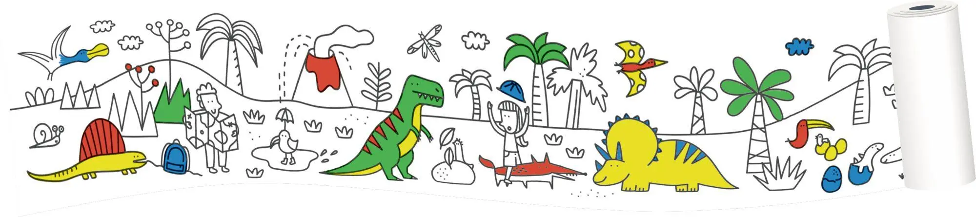 Bild: 4050003956831 | Meine erste Malrolle | Dinos &amp; Co. | Joana Jesus | Mini-Künstler