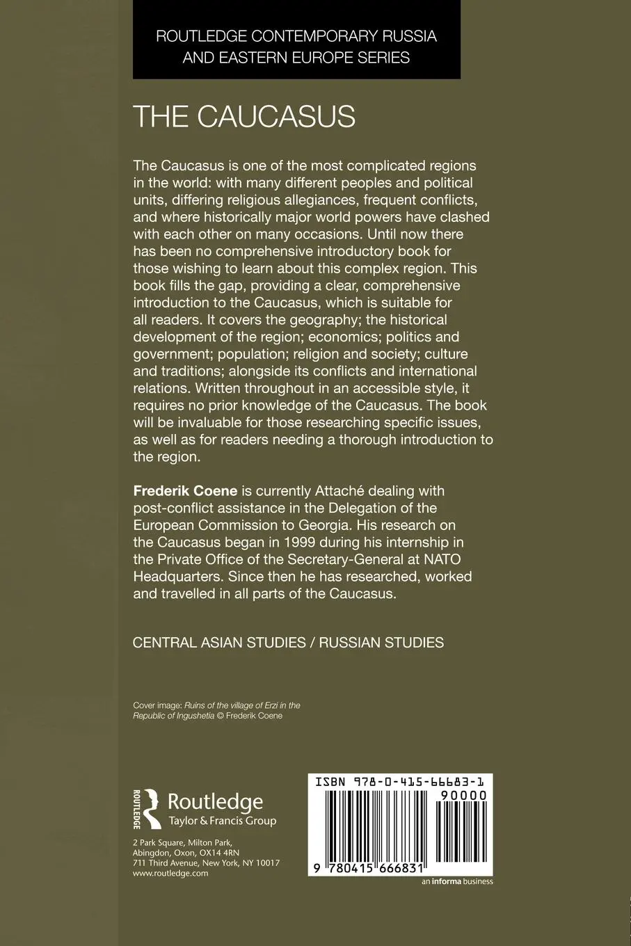 Rückseite: 9780415666831 | The Caucasus - An Introduction | Frederik Coene | Taschenbuch | 2011