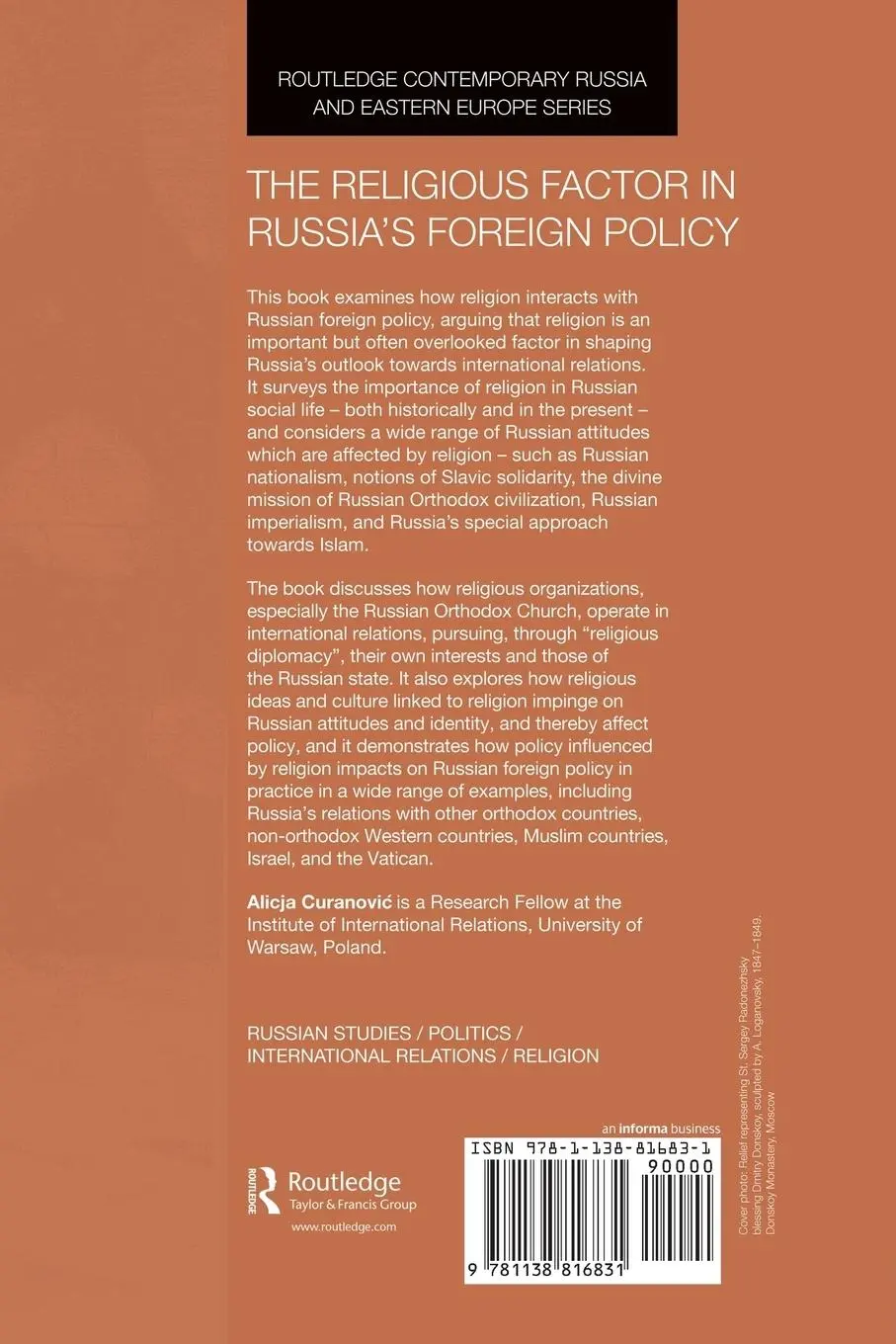 Rückseite: 9781138816831 | The Religious Factor in Russia's Foreign Policy | Alicja Curanovi¿