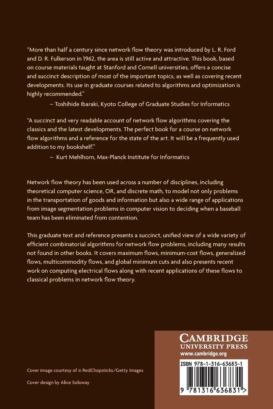 Rückseite: 9781316636831 | Network Flow Algorithms | David P. Williamson | Taschenbuch | Englisch