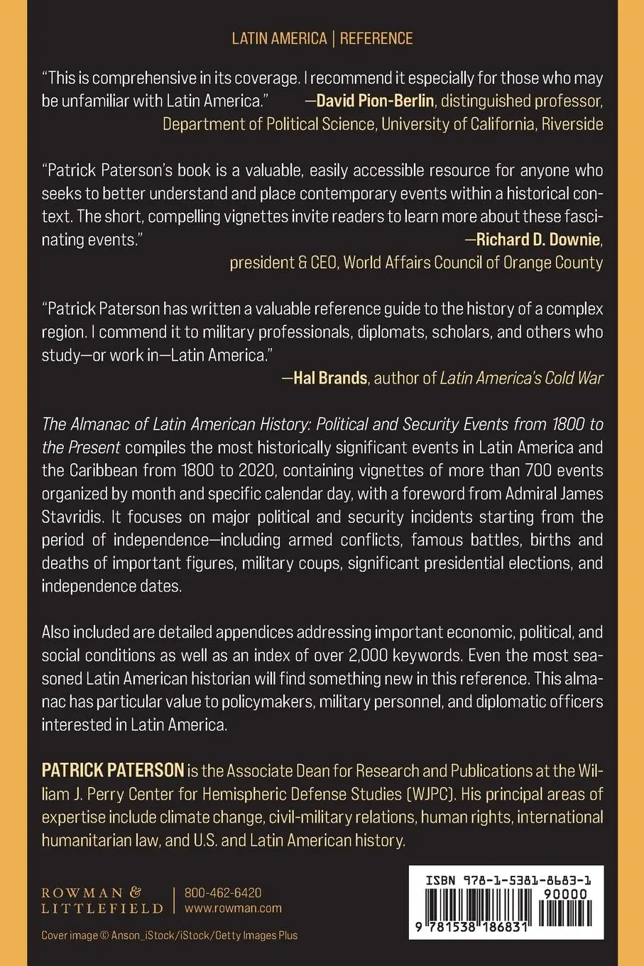 Rückseite: 9781538186831 | The Almanac of Latin American History | Patrick Paterson | Taschenbuch