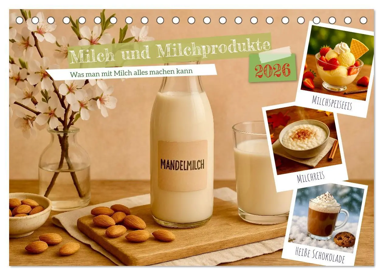 Cover: 9783516646931 | Milch und Milchprodukte (Tischkalender 2026 DIN A5 quer), CALVENDO...