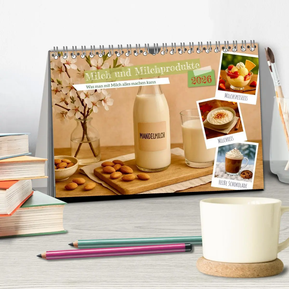 Bild: 9783516646931 | Milch und Milchprodukte (Tischkalender 2026 DIN A5 quer), CALVENDO...