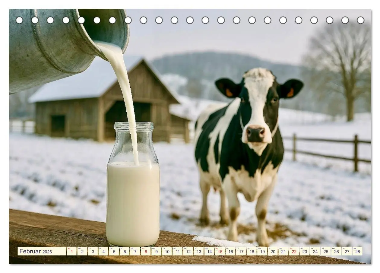 Bild: 9783516646931 | Milch und Milchprodukte (Tischkalender 2026 DIN A5 quer), CALVENDO...