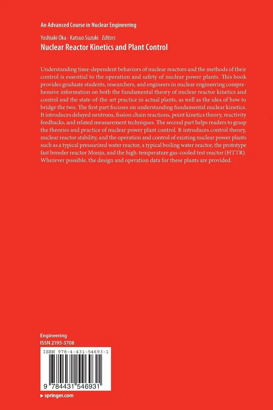Rückseite: 9784431546931 | Nuclear Reactor Kinetics and Plant Control | Yoshiaki Oka (u. a.) | xv